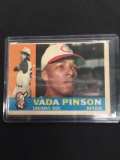 1960 Topps #176 Vada Pinson Reds Vintage Baseball Card