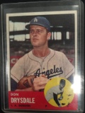 1963 Topps #360 Don Drysdale Dodgers Vintage Baseball Card