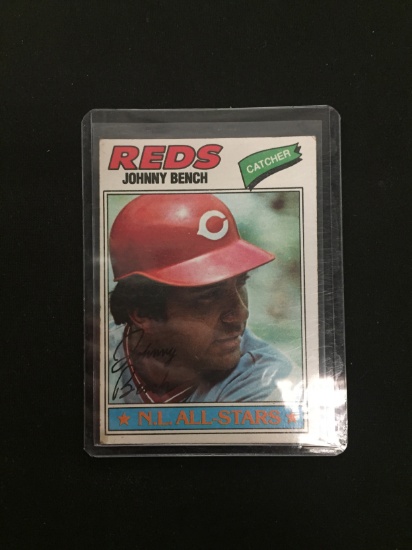 1977 Topps #70 Johnny Bench Reds Vintage Baseball Card