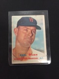 1957 Topps #153 Karl Olson Senators Vintage Baseball Card