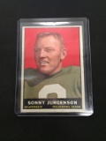 1961 Topps #95 Sonny Jurgenson Eagles Vintage Football Card
