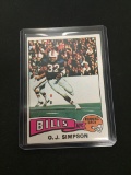 1975 Topps #500 O.J. Simpson Bills Vintage Football Card