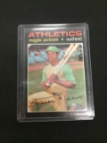 1971 Topps #20 Reggie Jackson A's Vintage Baseball Card