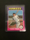 1975 Topps #20 Thurman Munson Yankees Vintage Baseball Card
