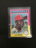 1975 Topps #540 Lou Brock Cardinals Vintage Baseball Card