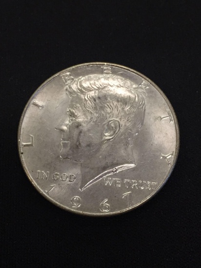 1967-United States Kennedy Half Dollar - 40% Silver Coin