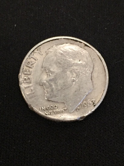 1963-D United States Roosevelt Silver Dime - 90% Silver Coin