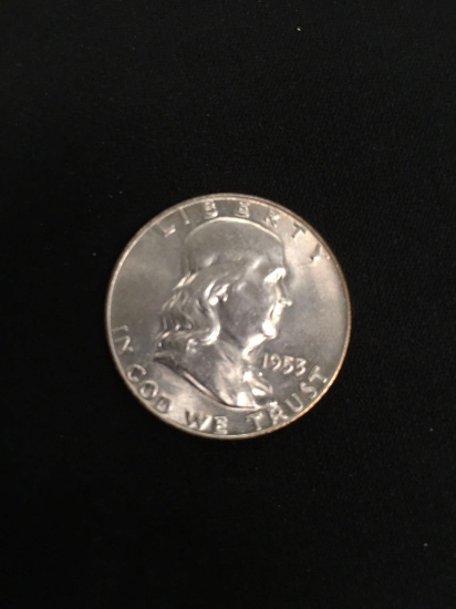 1953-D United States Franklin Half Dollar - 90% Silver Coin
