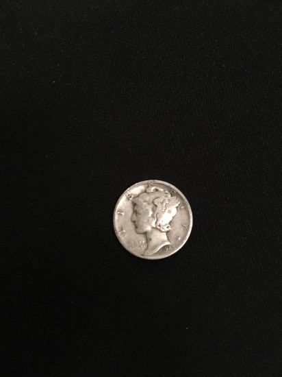 1942-United States Mercury Dime - 90% Silver Coin