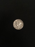 1942-United States Mercury Silver Dime - 90% Silver Coin