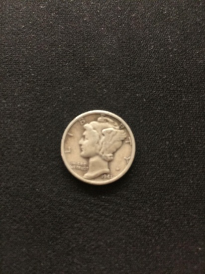 1941-United States Mercury Silver Dime - 90% Silver Coin