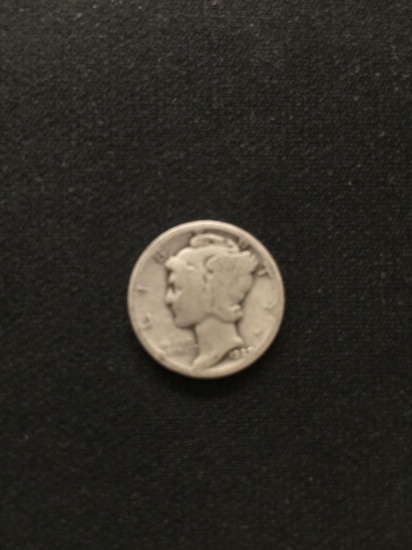 1929-United States Mercury Silver Dime - 90% Silver Coin