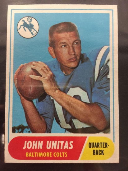 1968 Topps #100 John Unitas Colts Vintage Football Card