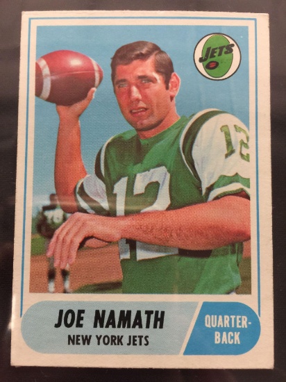 1968 Topps #65 Joe Namath Jets Vintage Football Card