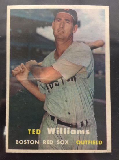 1957 Topps #1 Ted Williams Red Sox Vintage Baseball Card