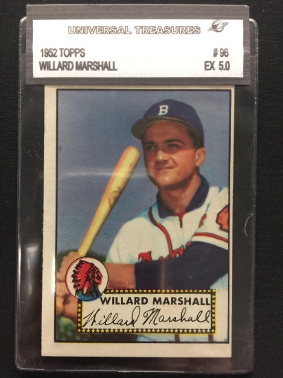 1952 Topps #96 Willard Marshall Braves Vintage Baseball Card