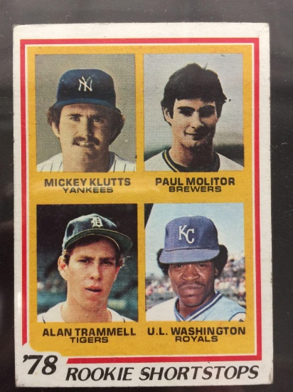 1978 Topps #707 Paul Molitor & Alan Trammell Rookie Vintage Baseball Card