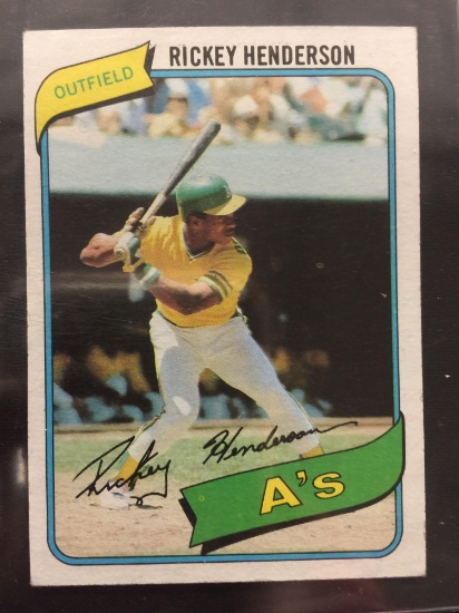 1980 Topps #482 Rickey Henderson A's Rookie Vintage Baseball Card