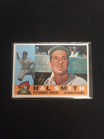 Signed 1960 Topps Hal Smith Pirates Autographed Baseball Card