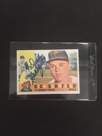 Signed 1960 Topps Dick Schofield Pirates Autographed Baseball Card