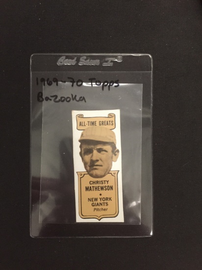 Rare 1969-70 Topps Bazooka Christy Mathewson Giants Vintage Baseball Card