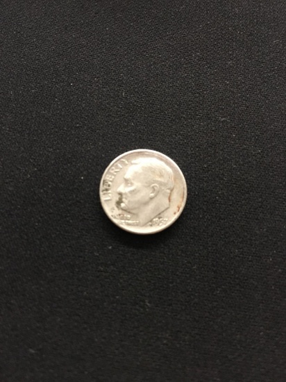 1957-D United States Roosevelt Silver Dime - 90% Silver Coin