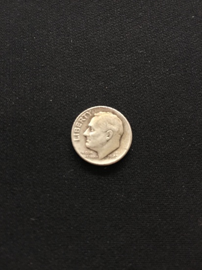 1947-United States Roosevelt Silver Dime - 90% Silver Coin