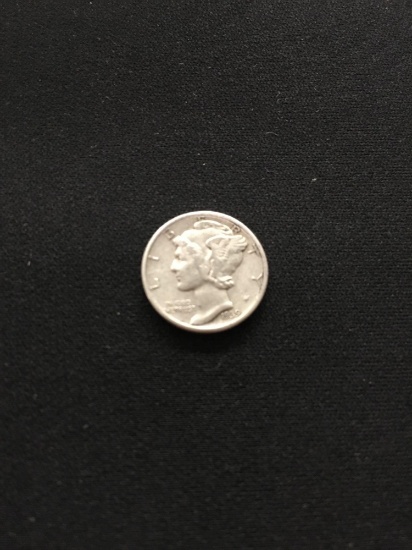 1939-United States Mercury Silver Dime - 90% Silver Coin