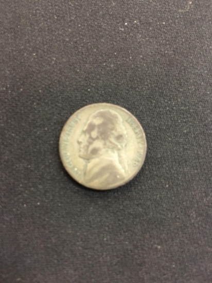 1945-D United States Jefferson War Nickel - 35% Silver Coin