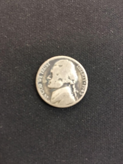 1943-S United States Jefferson War Nickel - 35% Silver Coin