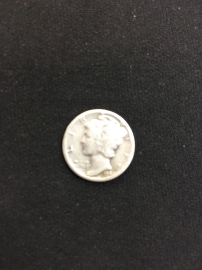 1940-D United States Mercury Silver Dime - 90% Silver Coin