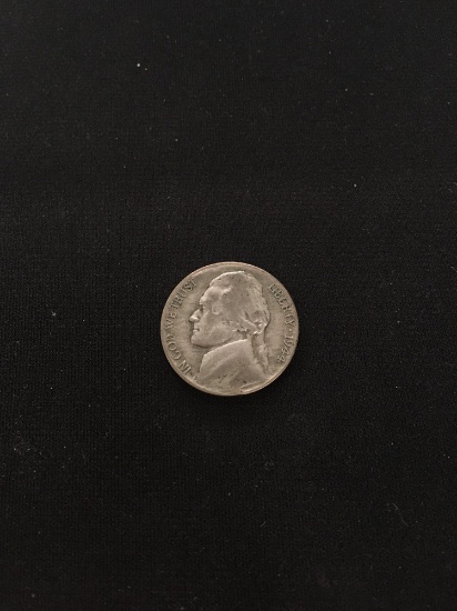 1944-D United States Jefferson War Nickel - 35% Silver Coin