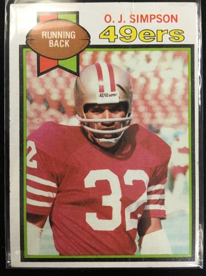 1979 Topps #170 O.J. Simpson 49ers Vintage Football Card