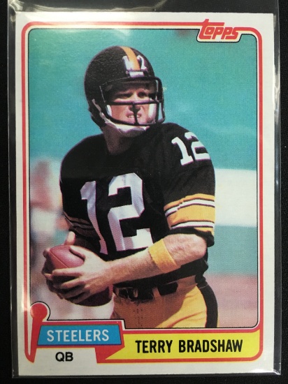 1981 Topps #375 Terry Bradshaw Steelers Vintage Football Card