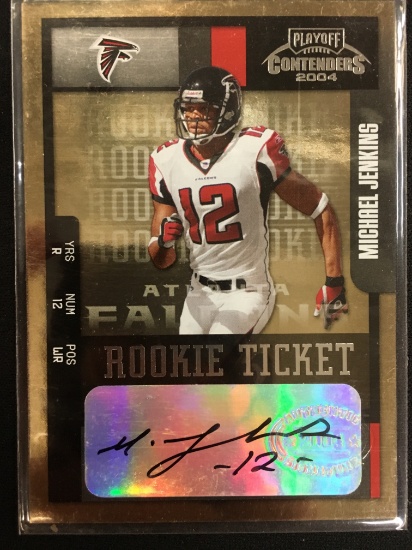 2004 Playoff Contenders Michael Jenkins Falcons Rookie Autograph Card