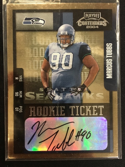 2004 Playoff Contenders Marcus Tubbs Seahawks Rookie Autograph Card