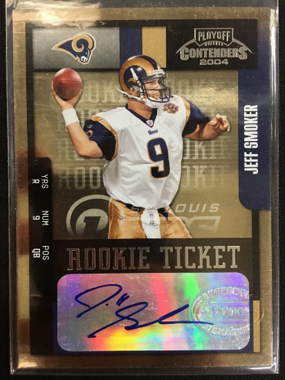 2004 Playoff Contenders Jeff Smoker Rams Rookie Autograph Card