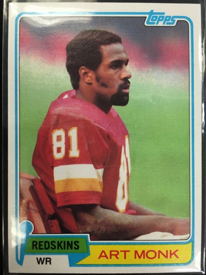 1981 Topps #194 Art Monk Redskins Vintage Rookie Football Card