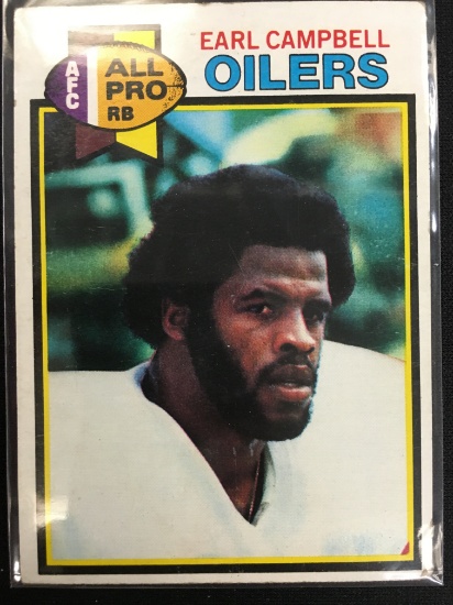 1979 Topps #390 Earl Campbell Oilers Rookie Vintage Football Card