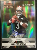 2010 Panini Threads Jarrett Brown 49ers Rookie Autograph Card /499