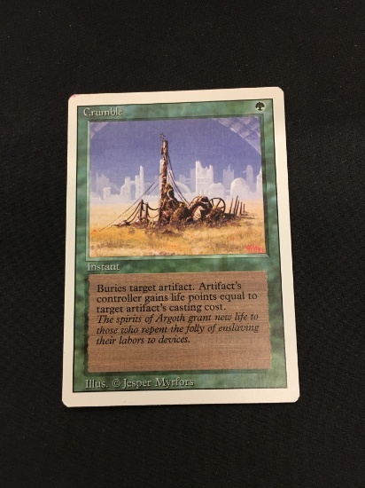 MTG Magic the Gathering Crumble Revised Vintage Card