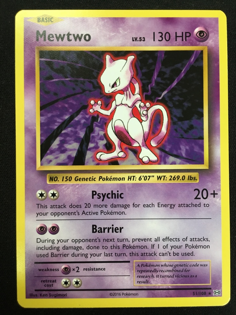 mewtwo pokemon card 130 hp Vintage Pokmon Card-Mewtwo 130HP for Sale in San Antonio, TX
