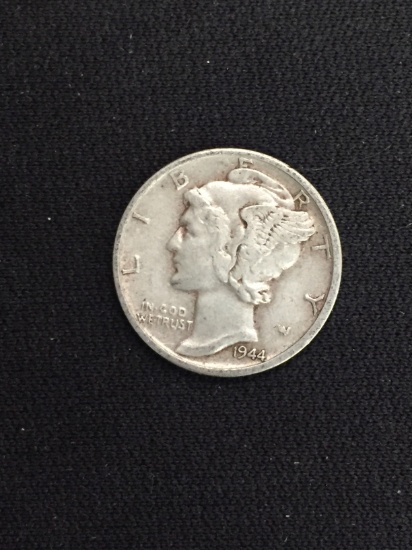 1944-S United States Mercury Dime - 90% Silver Coin