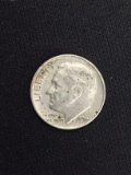 1956-D United States Roosevelt Dime - 90% Silver Coin