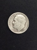 1954-D United States Roosevelt Dime - 90% Silver Coin