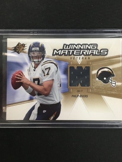 2006 SPx Winning Materials Philip Rivers Chargers Jersey Football Card