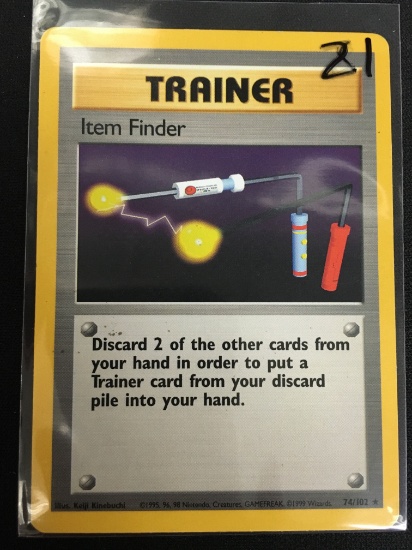 Pokemon Trainer Item Finder Base Set Card 74/102