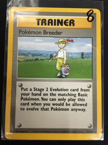 Pokemon Trainer Breeder Base Set Card 76/102