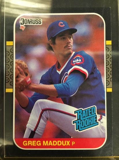 1987 Donruss #36 Greg Maddux Braves Cubs Rookie Baseball Card
