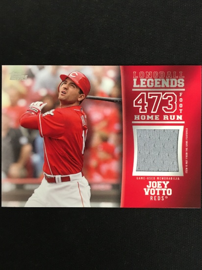 2018 Topps Longball Legends Joey Votto Reds Game Used Jersey Card